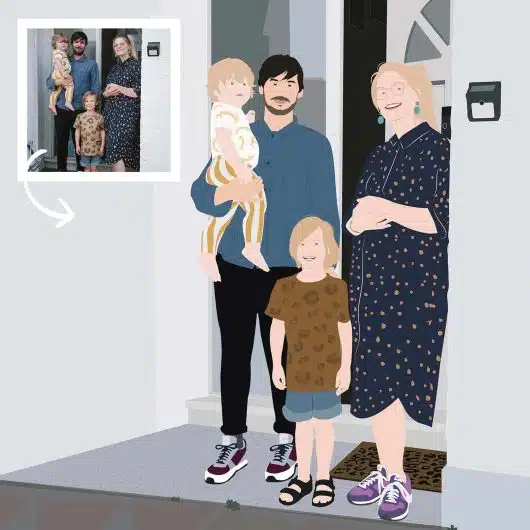 Pop Art Portrait 4 People