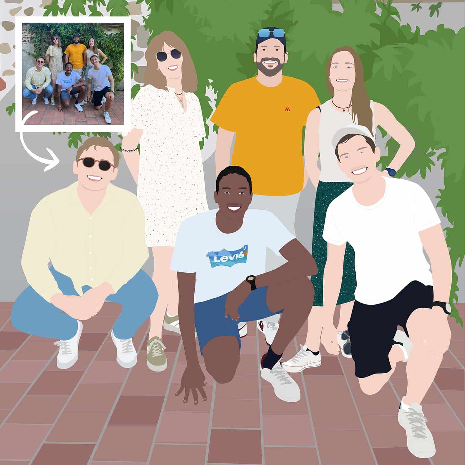 Pop Art Portrait - 6 People - Image 4