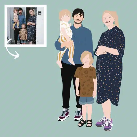 Pop Art Portrait 4 People