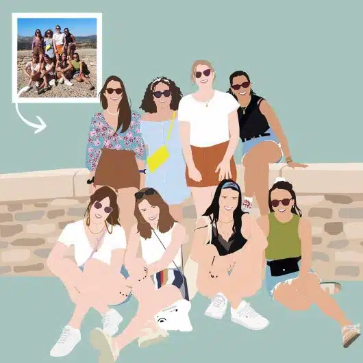 Pop Art Portrait 8 People