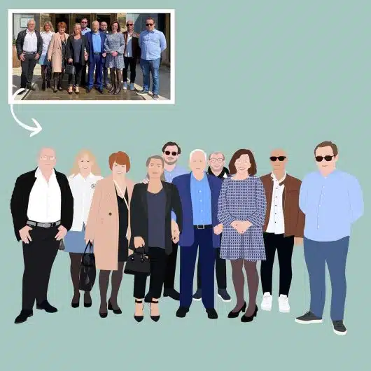 Pop Art Portrait 10 People