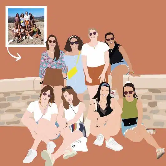 Pop Art Portrait 8 People