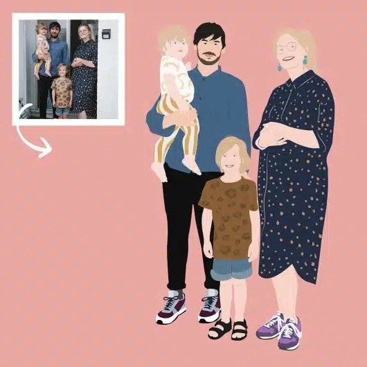 Pop Art Portrait 4 People