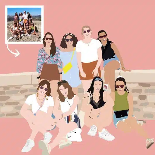 Pop Art Portrait 8 People