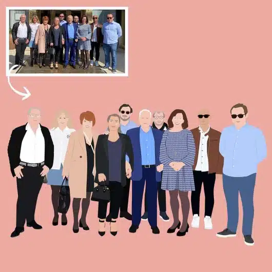 Pop Art Portrait 10 People