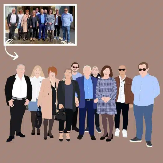 Pop Art Portrait 10 People